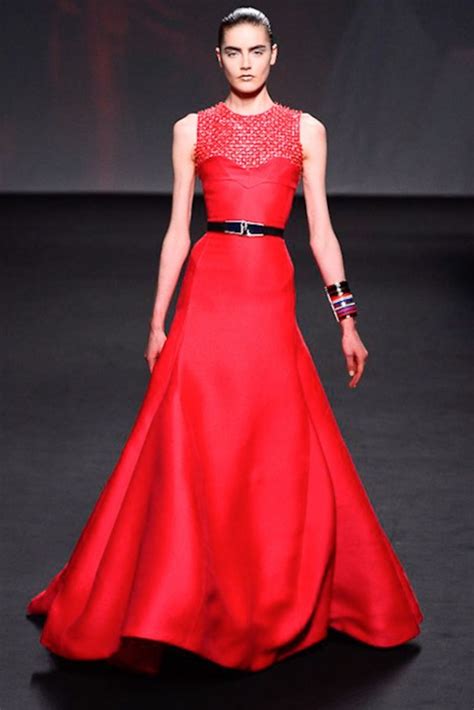 red dior ladies dresses.